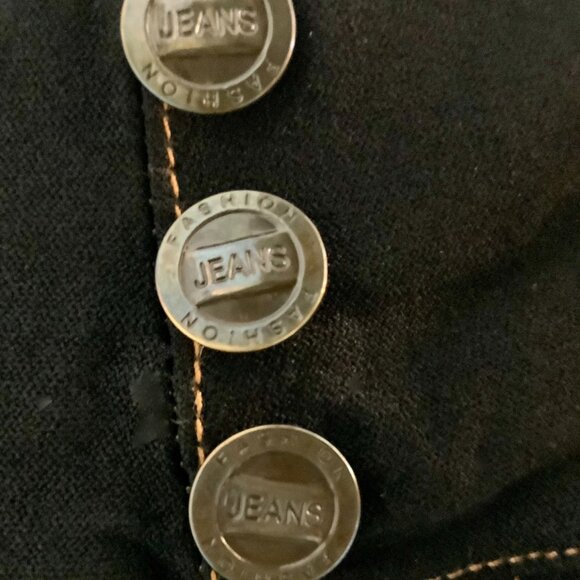 BLACK STRETCH SKINNY JEANS S/M J VINI - Picture 6 of 12